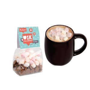 Sachet Chocolat & Guimauves personnalisé LEA