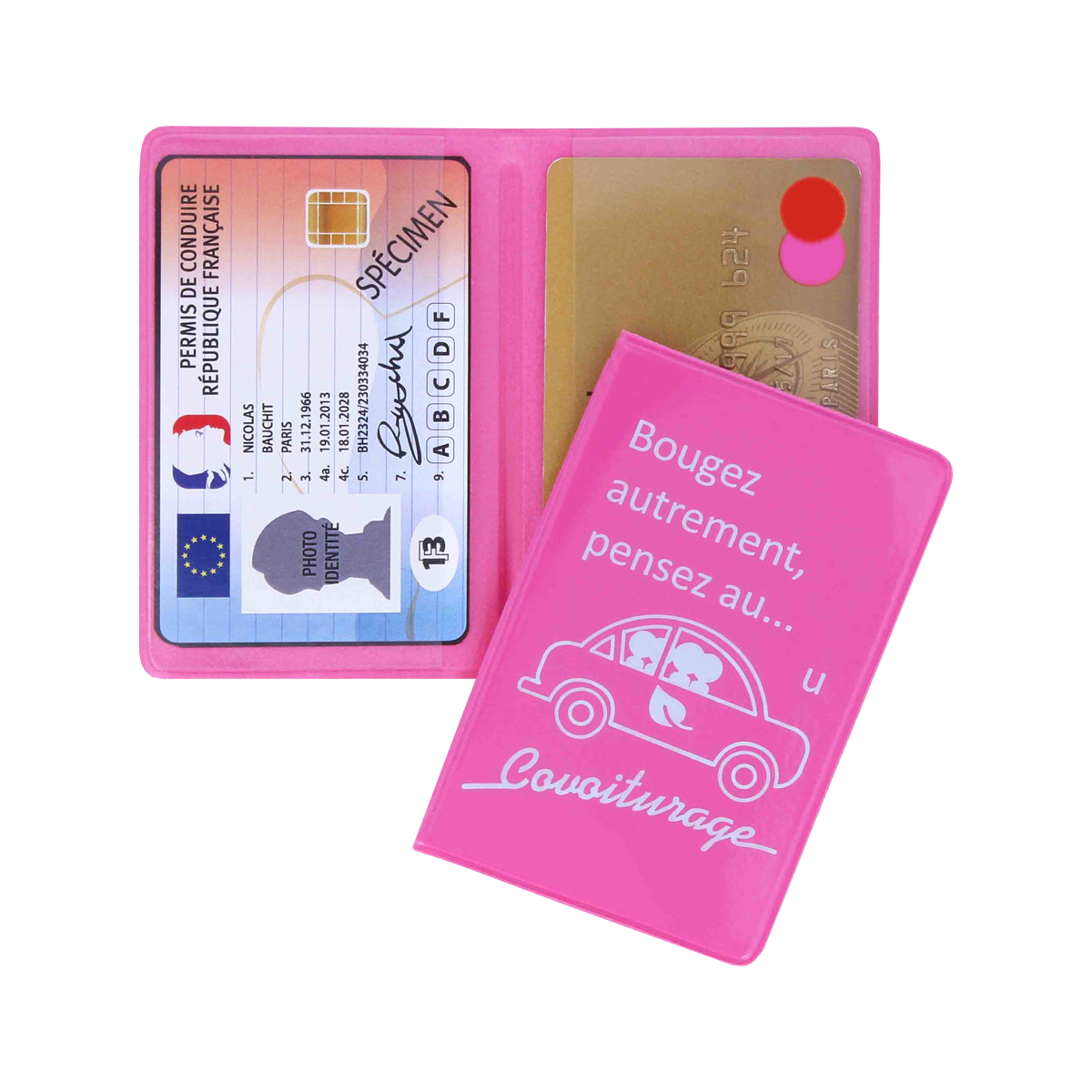 Étui personnalisé 2 cartes transports R5