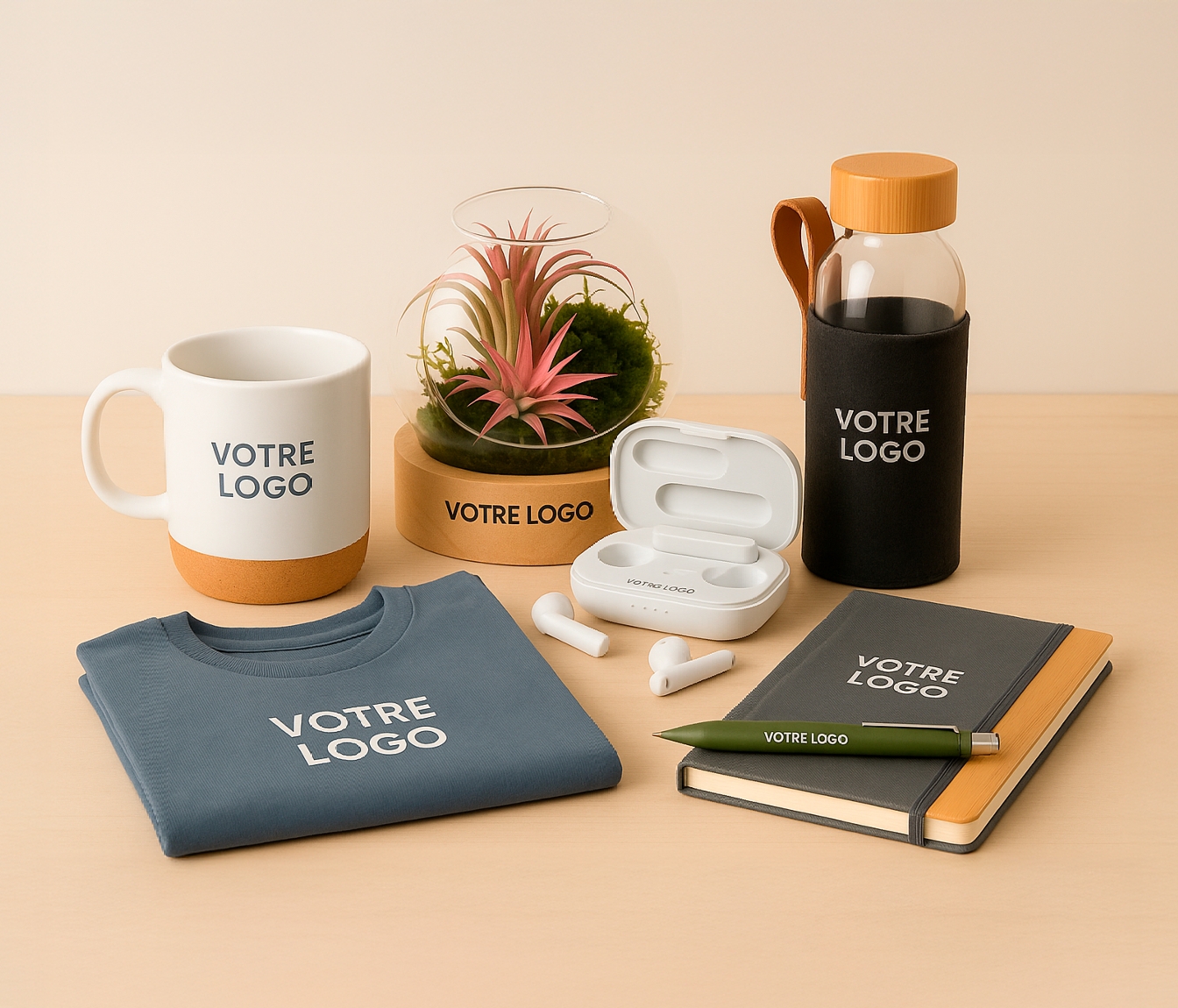 ensemble de produits personnalisés
