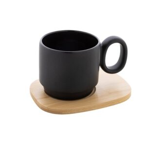 Tasse Céramique Soucoupe Bambou Personnalisée KAGUYA
