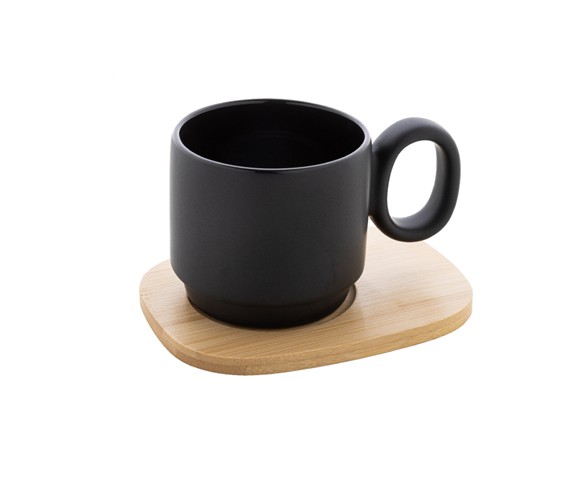 Tasse Céramique Soucoupe Bambou Personnalisée KAGUYA