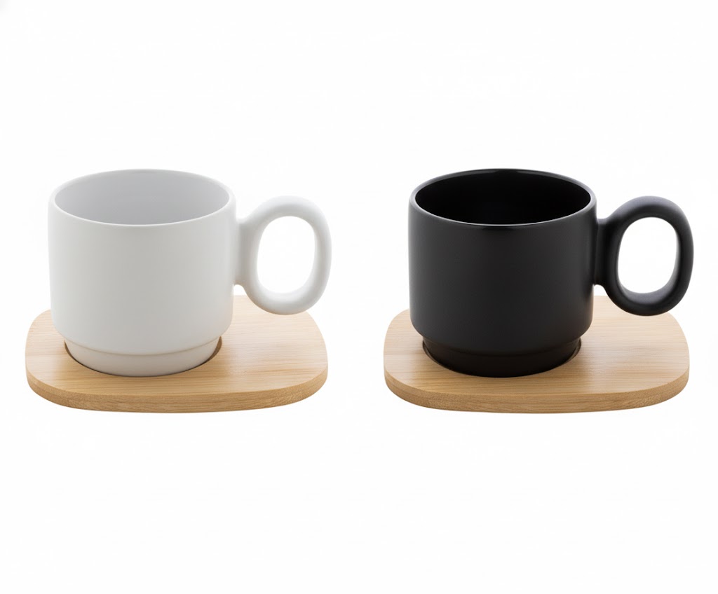 Tasse Céramique Soucoupe Bambou Personnalisée KAGUYA – Image 3