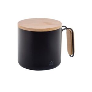 Mug Thermos Couvercle Poignée Bambou Personnalisé GRABOO