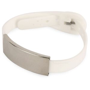 Bracelet Silicone Plaque Acier personnalisé