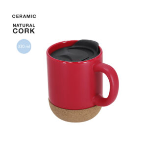 Mug Céramique et Liège Couvercle personnalisé SHIVAK