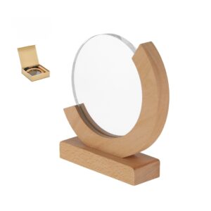 Trophée Rond Verre et Bois personnalisé XIFLEX