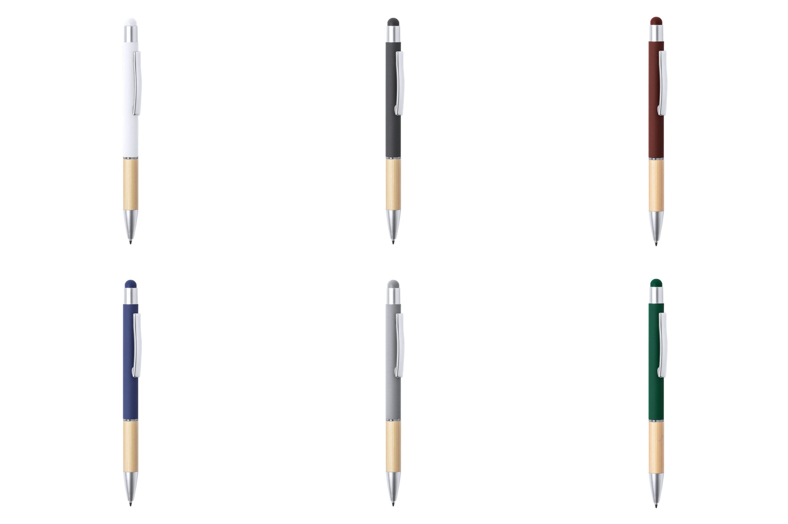 Stylo Stylet Aluminium Bambou Personnalisé ZABOX – Image 2