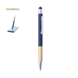 Stylo Stylet Aluminium Bambou Personnalisé ZABOX