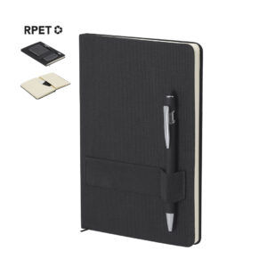Carnet A5 Tissu & Stylo personnalisés RUBIN