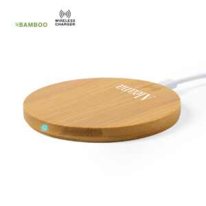 Chargeur Sans Fil Bambou personnalisé HEBANT