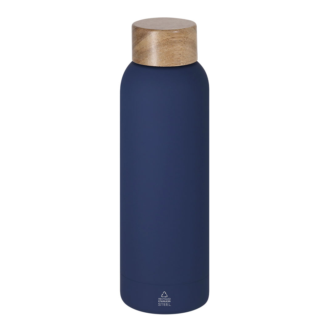 Gourde Acier Inox & Bois Acacia personnalisée COSMIX