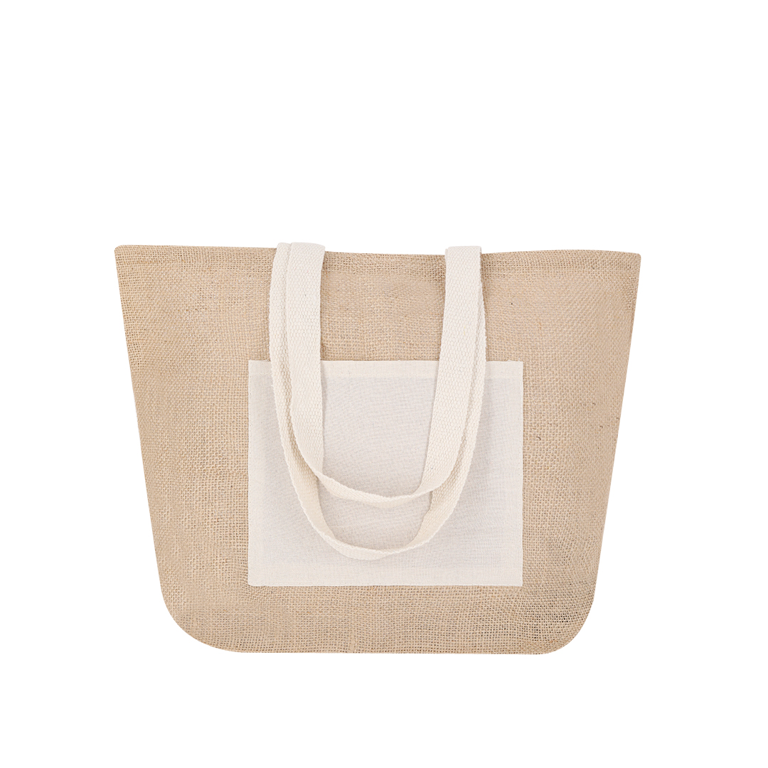 Sac Cabas Jute et Coton Personnalisé FARU