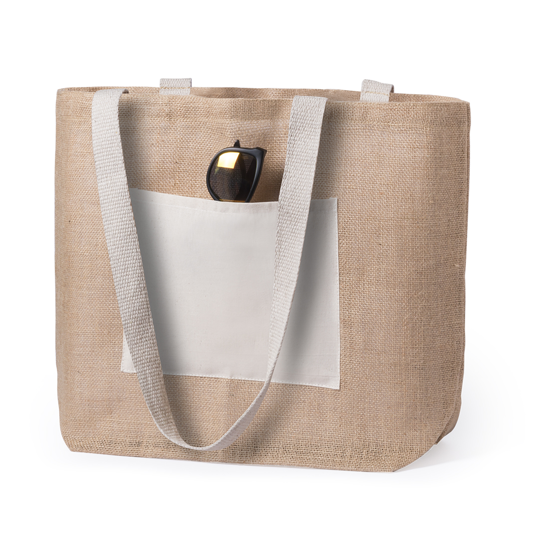 Sac Cabas Jute et Coton Personnalisé FARUS
