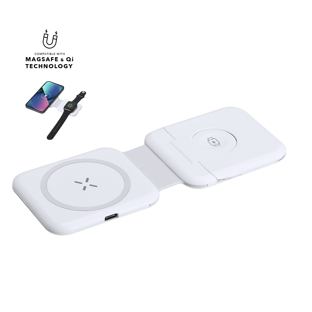 Station de Charge 3-en-1 Pliable Sans Fil Personnalisée VARDAR