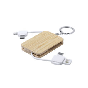 Porte-clés Bambou Câbles de Charge Personnalisé RUSSEL