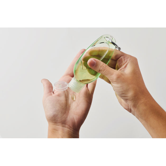 Gel d'Aloe Vera Rechargeable avec Mousqueton Personnalisé ALOVE