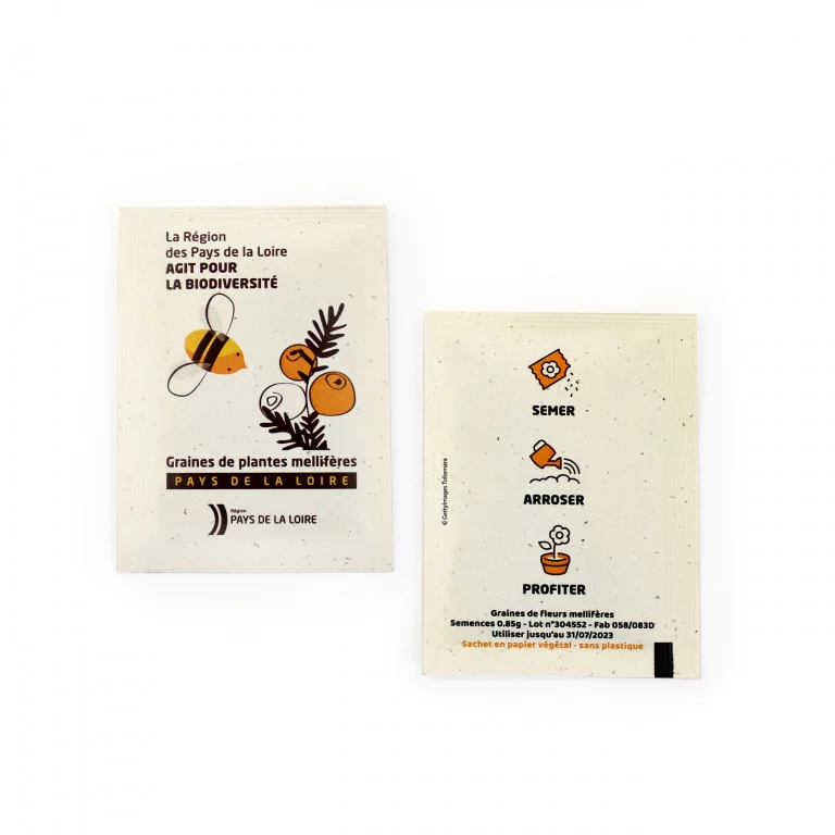 Sachet de graines papier végétal - INIDG02V-3