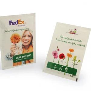 Sachet de graines papier végétal personnalisé