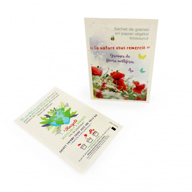 Sachet de graines papier végétal - INIDG02V-4