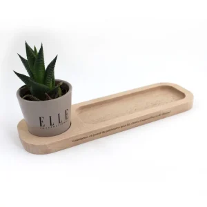 Plateau Bois Plante Made in France personnalisé