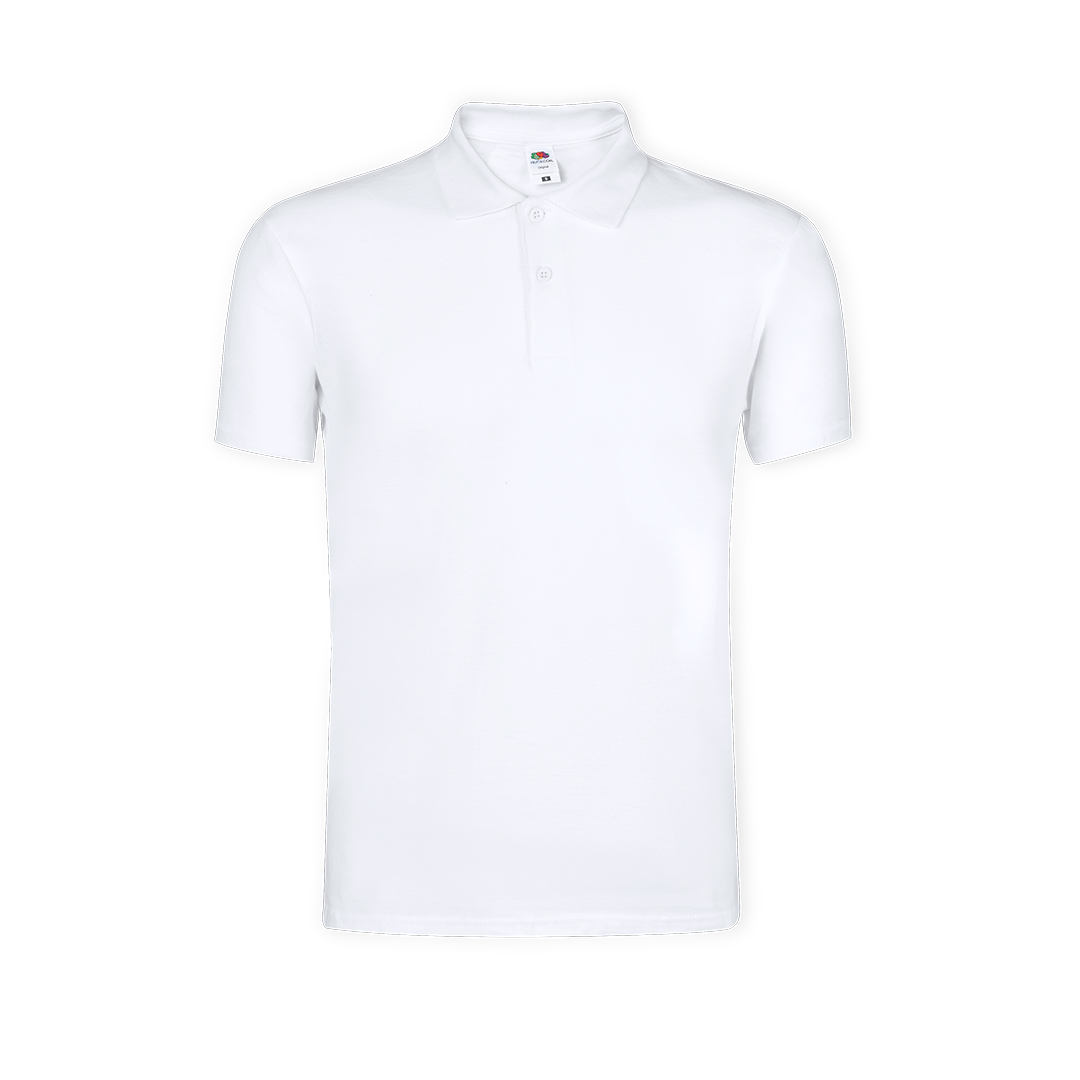 Polo blanc homme Fruit Of The Loom - MA1323-3