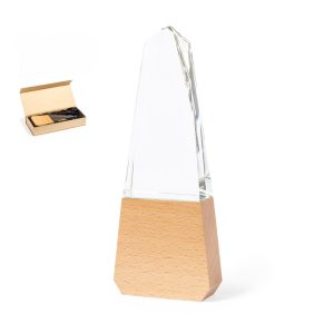 Trophée Verre et Bois Personnalisé BERSIX