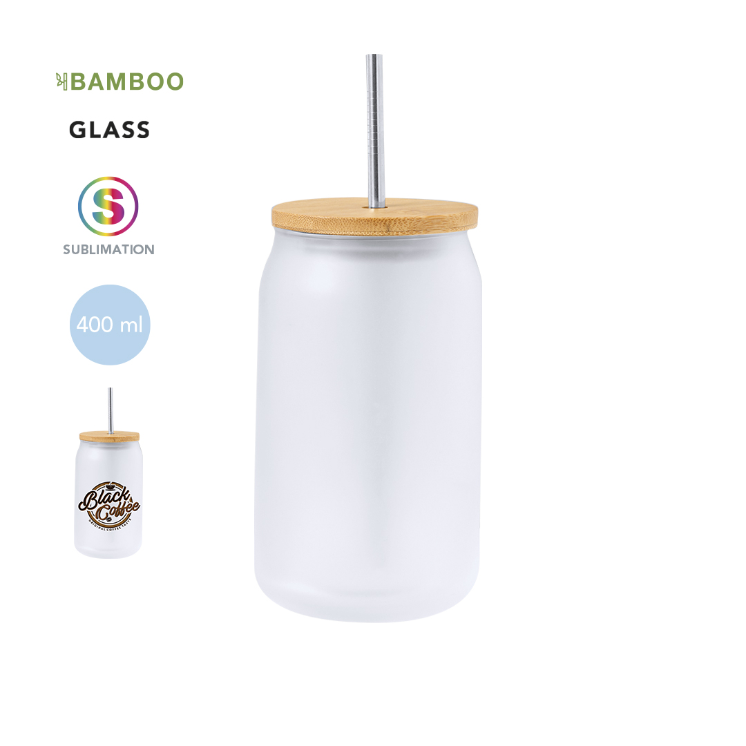 Verre avec paille sublimation FONIX - MA20514