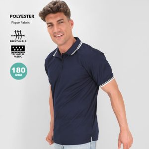Polo Technique Homme Bicolore Personnalisé ZAWAK