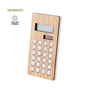 Calculatrice Dual Power Bambou Personnalisée SITAX
