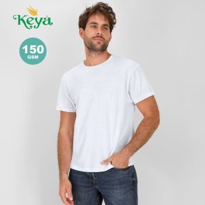 T-shirt Homme Blanc Publicitaire KEYA MC150