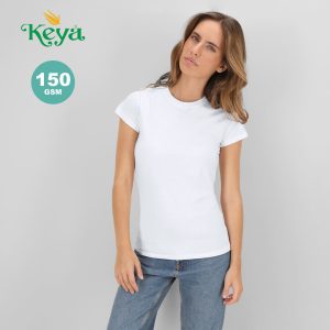 T-shirt Femme Blanc Publicitaire KEYA WCS150