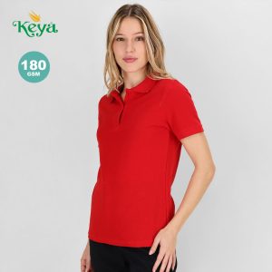 Polo Femme Couleur KEYA WPS180 Personnalisé