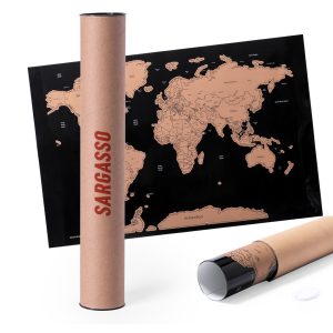 Carte du Monde à Gratter Personnalisée PALSY