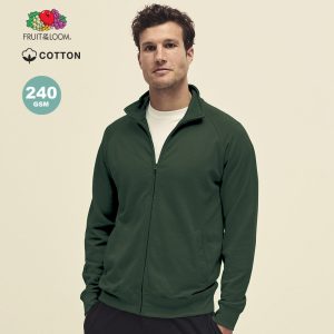 Veste Coton Zippée Fruit of the Loom Personnalisée