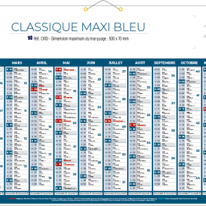 Calendrier personnalisé MAXI