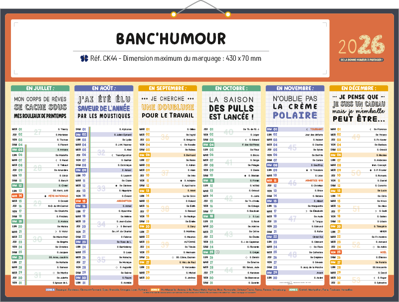 Calendrier HUMOUR - CK44-2