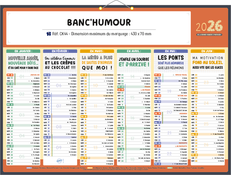 Calendrier HUMOUR - CK44