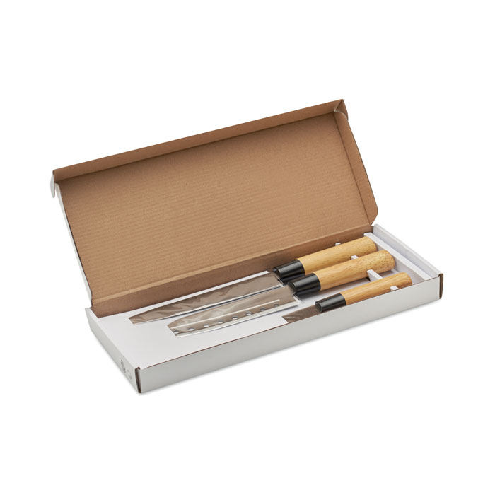 Set de 3 couteaux Japonais TAKI - MI6841-3