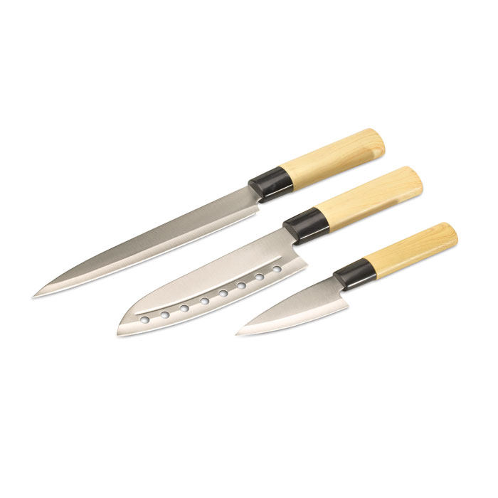 Set de 3 couteaux Japonais TAKI - MI6841